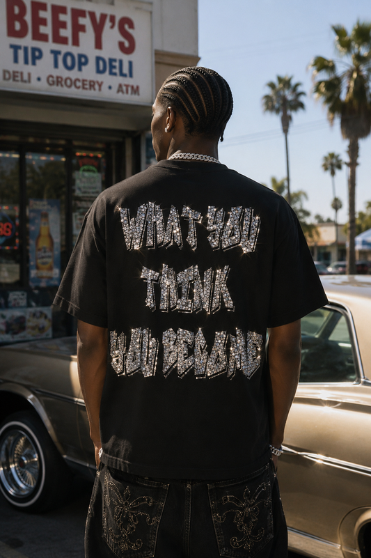 Think Behind The Curtain T-Shirt - Black