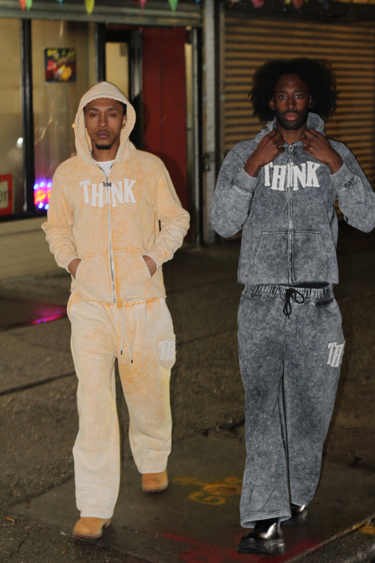 Think Acid Wash Set (Mustard)