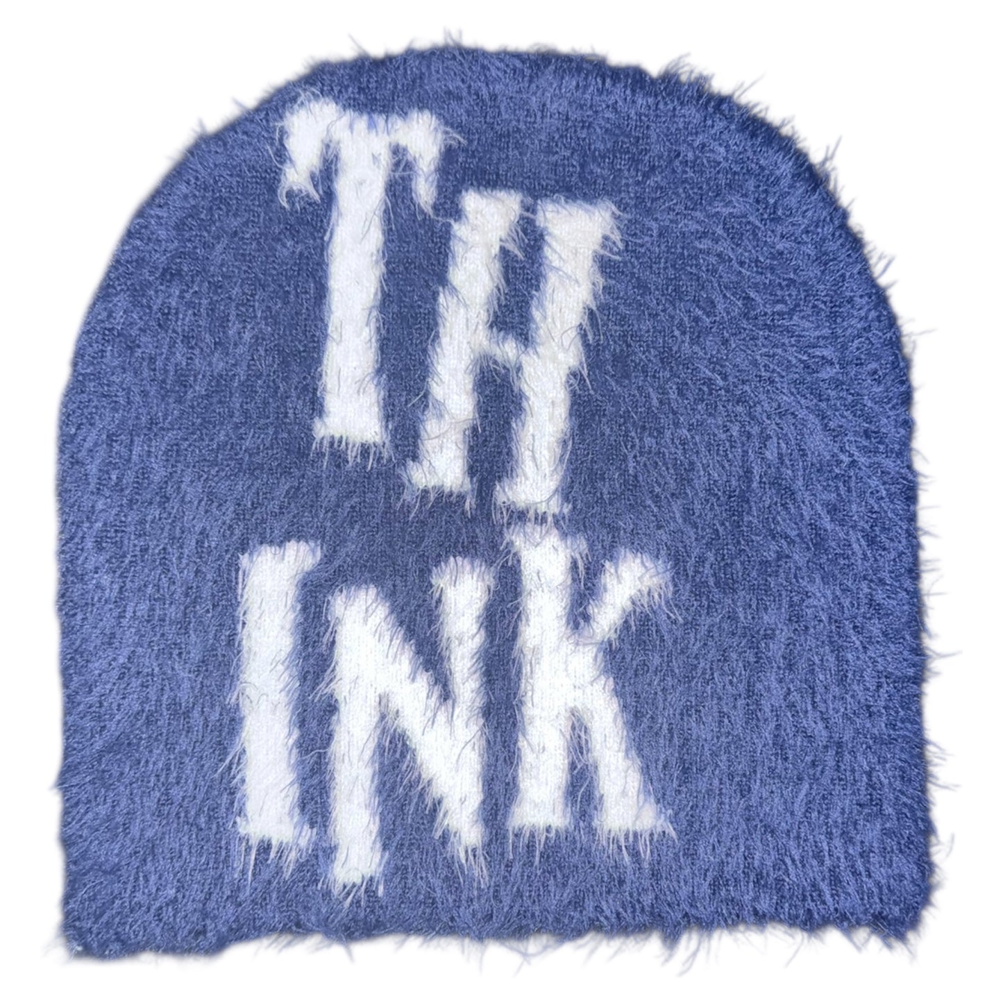 THINK Fuzzy Beanie - Blue
