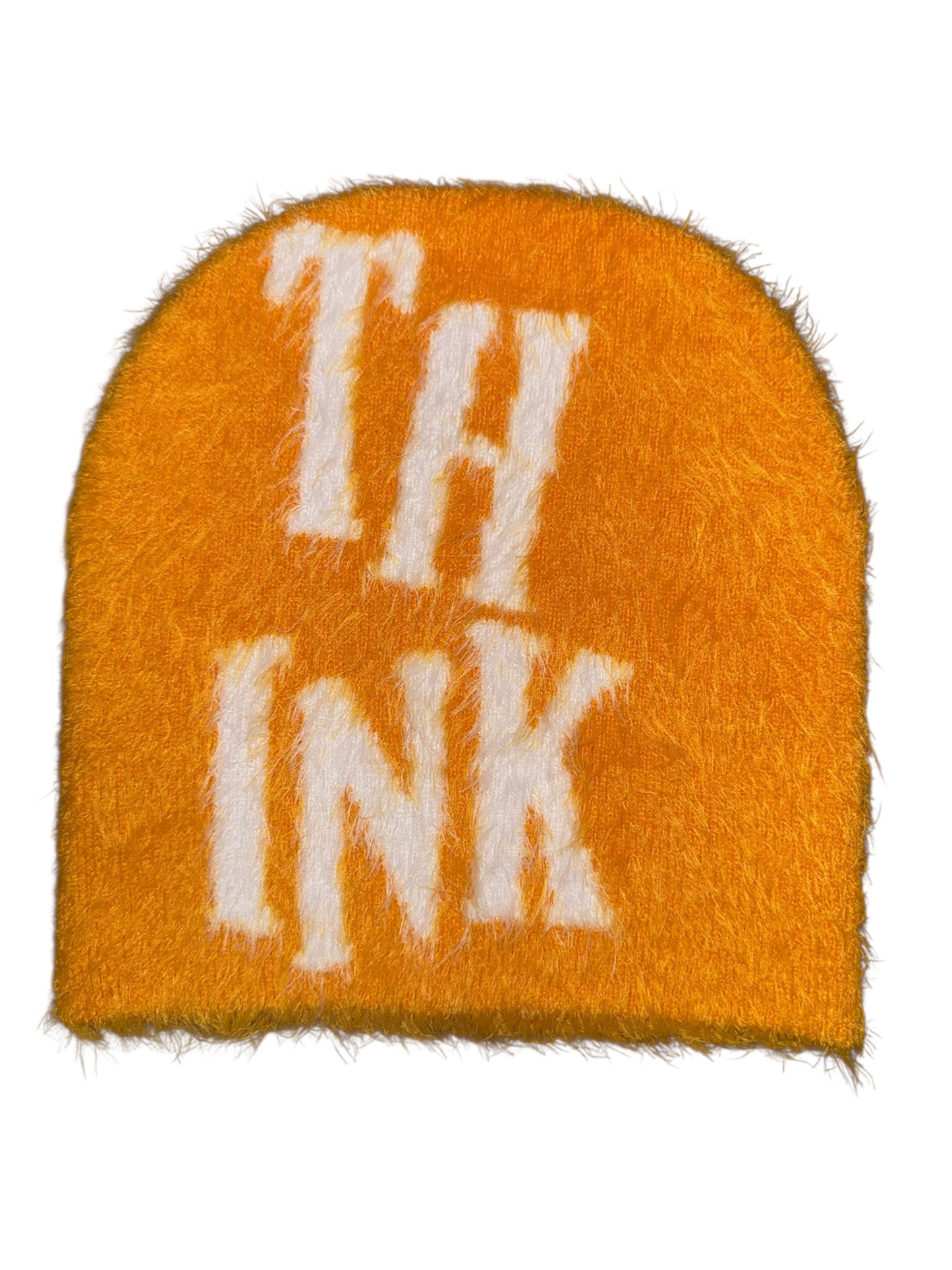 THINK Fuzzy Beanie - Yellow
