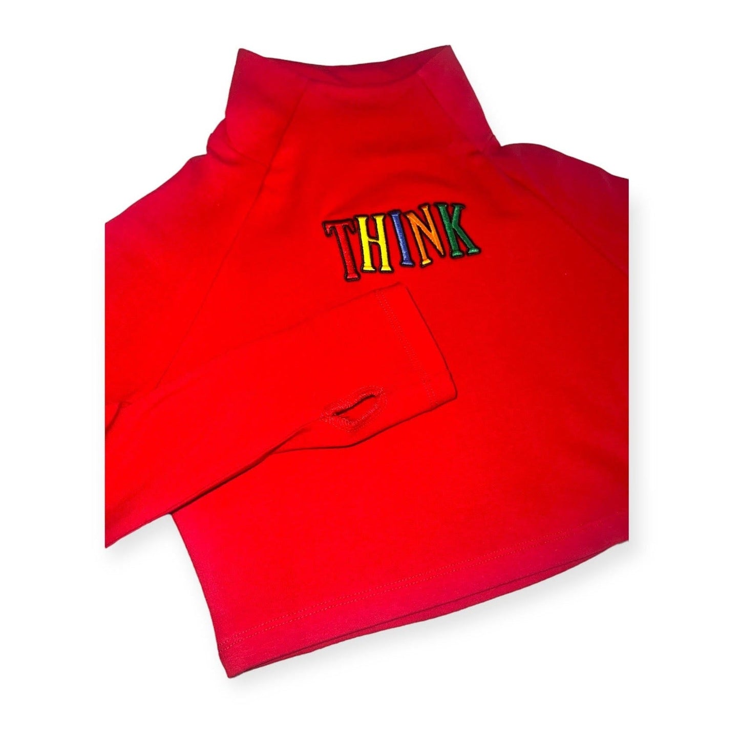 THINK Red Long-Sleeve Top