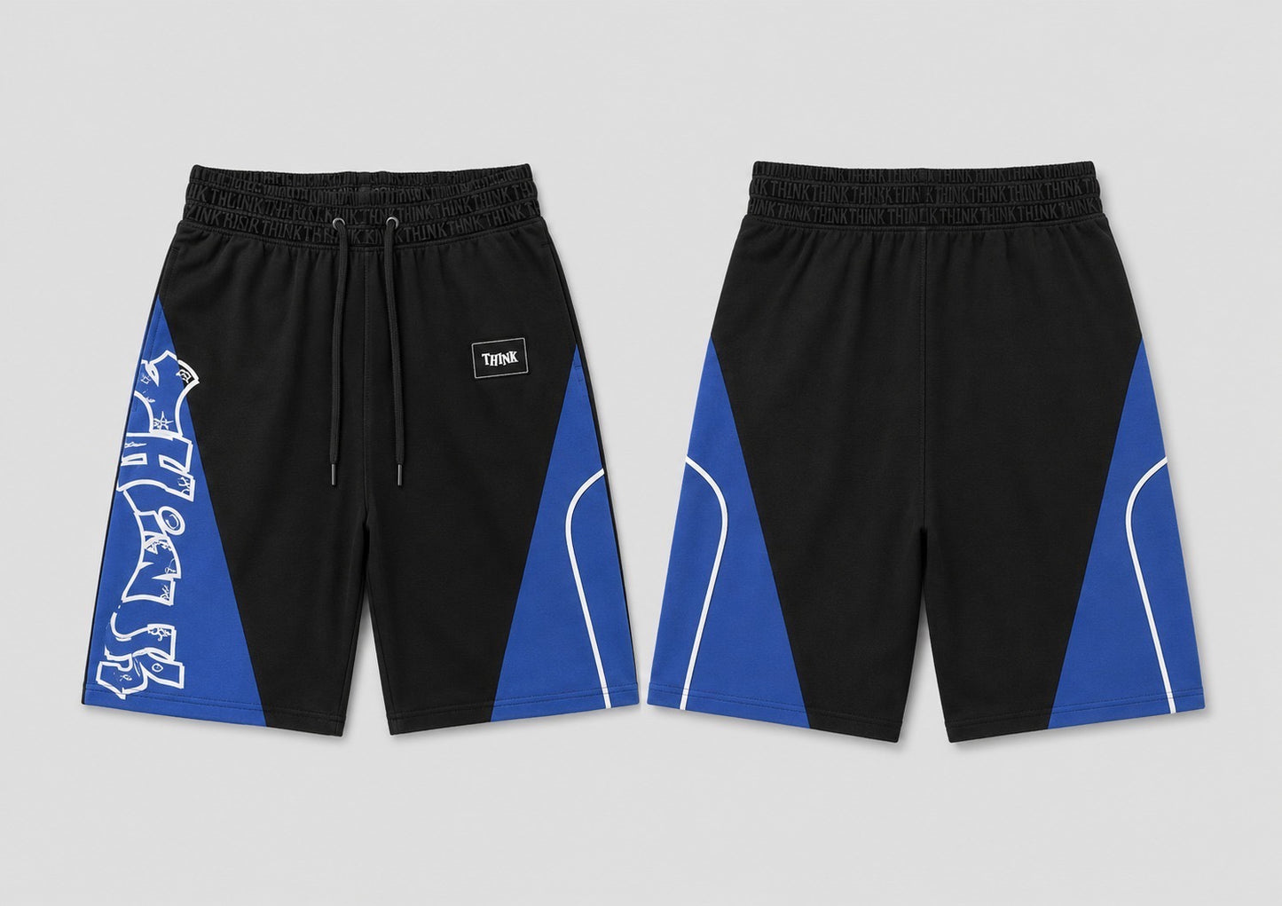 Graffiti Think Windbreaker Set Blue / Black