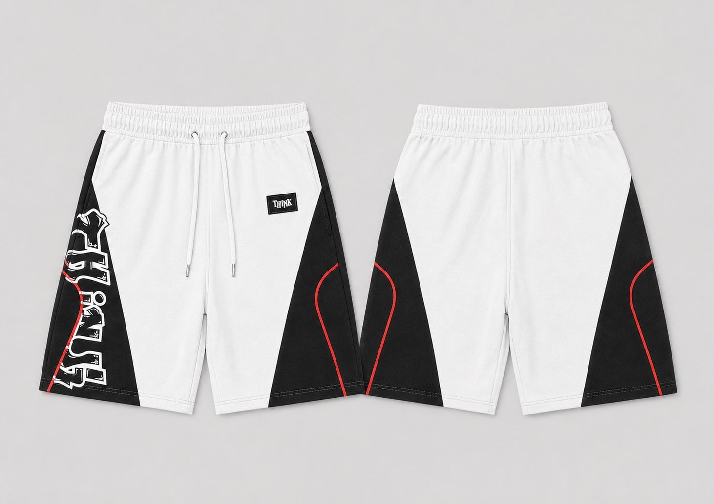 Graffiti Think Windbreaker Set White / Black