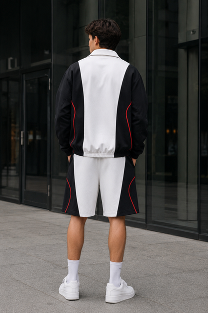 Graffiti Think Windbreaker Set White / Black