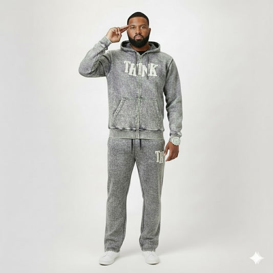 THINK Acid Wash Set - Gray