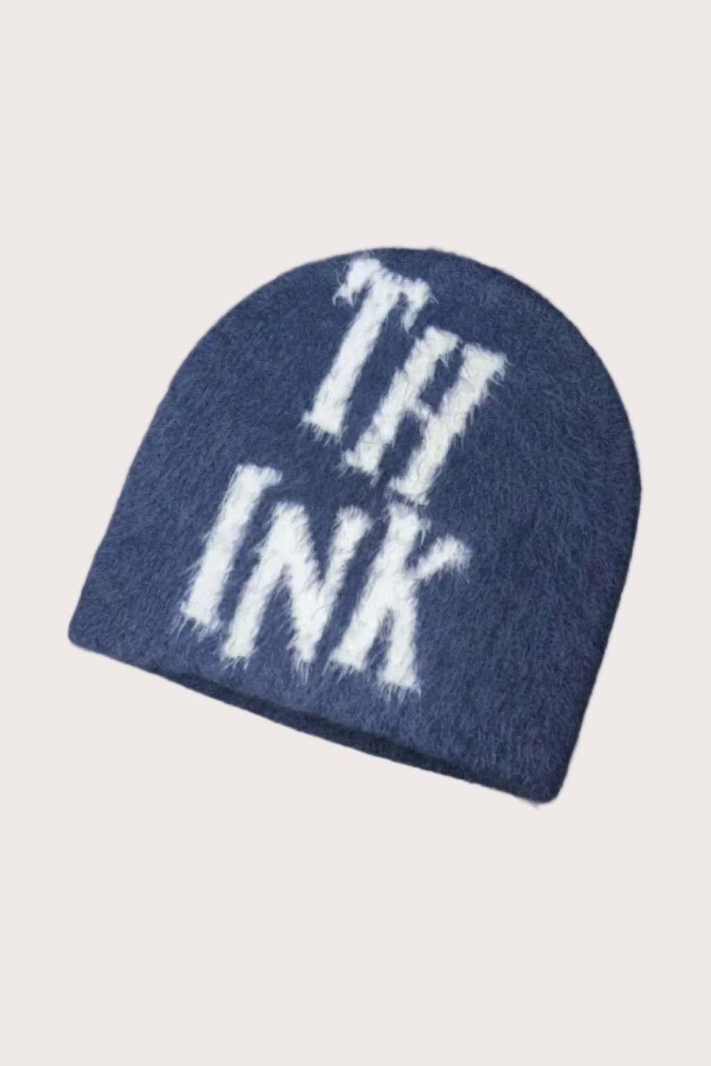 THINK Fuzzy Beanie - Blue