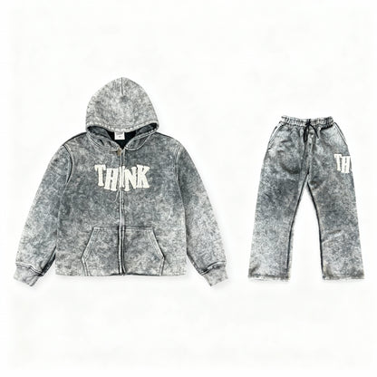 THINK Acid Wash Set - Gray