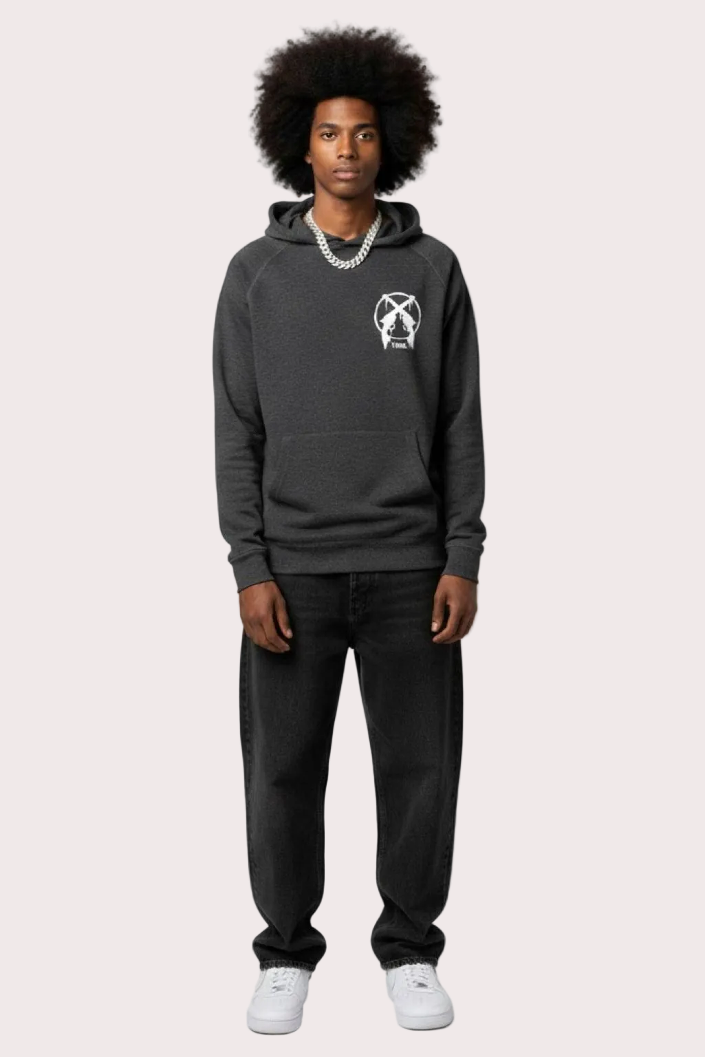 THINK Love Not War Hoodie - Gray