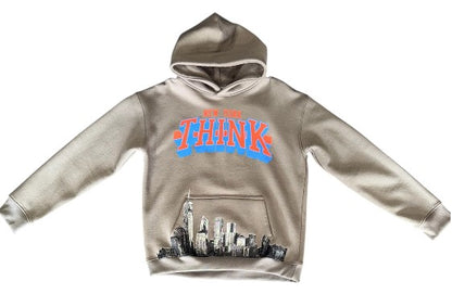 New York THINK Hoodie - Gray