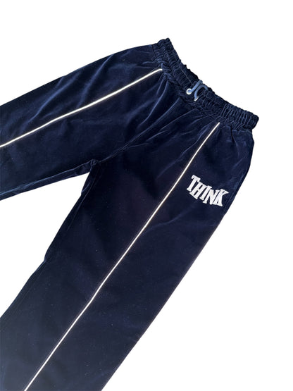 THINK Suede Track Suit - Navy