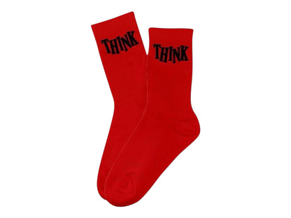 Think Socks-Red/Black