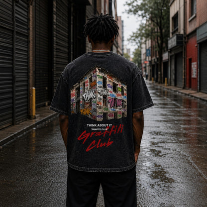 Think Graffiti Club House T-Shirt - Black