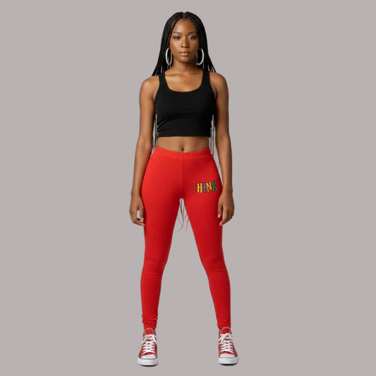 THINK Women's Leggings - Red