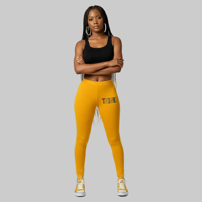 THINK Women's Leggings - Yellow