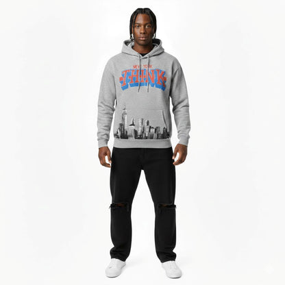 New York THINK Hoodie - Gray