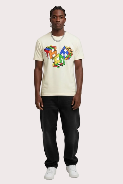 THINK Rubik’s T-Shirt - Cream