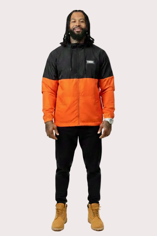 THINK Windbreaker Orange Jacket