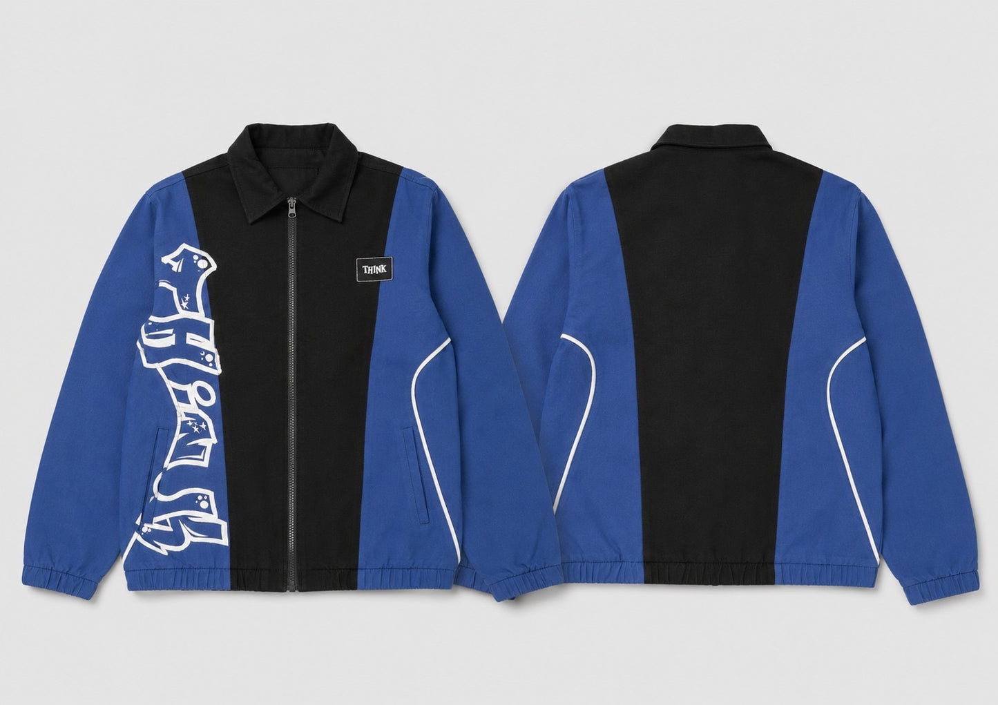 Graffiti Think Windbreaker Set Blue / Black